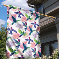 Hummingbirds Colorful Garden Flag Unique Stylized - Wonder Print Shop