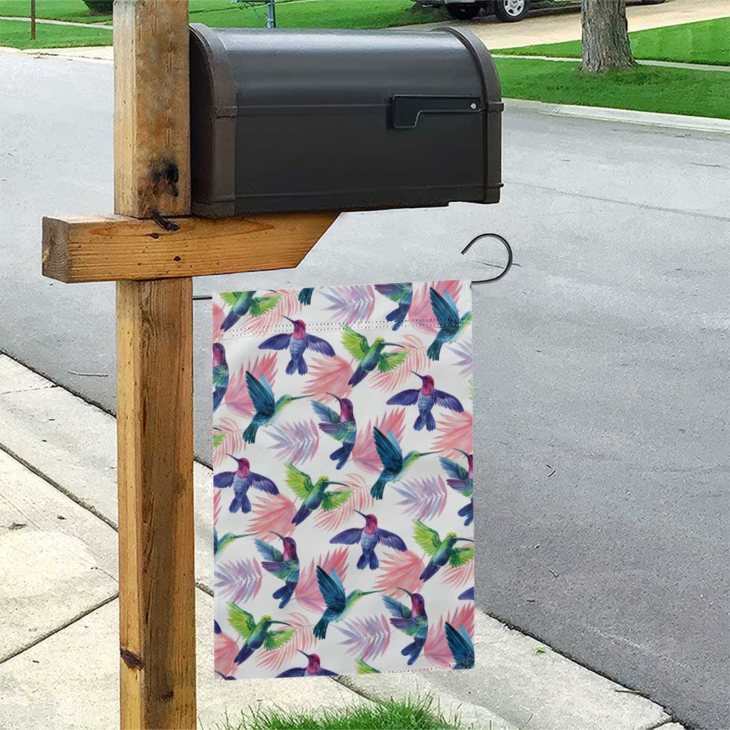 Hummingbirds Colorful Garden Flag Unique Stylized - Wonder Print Shop
