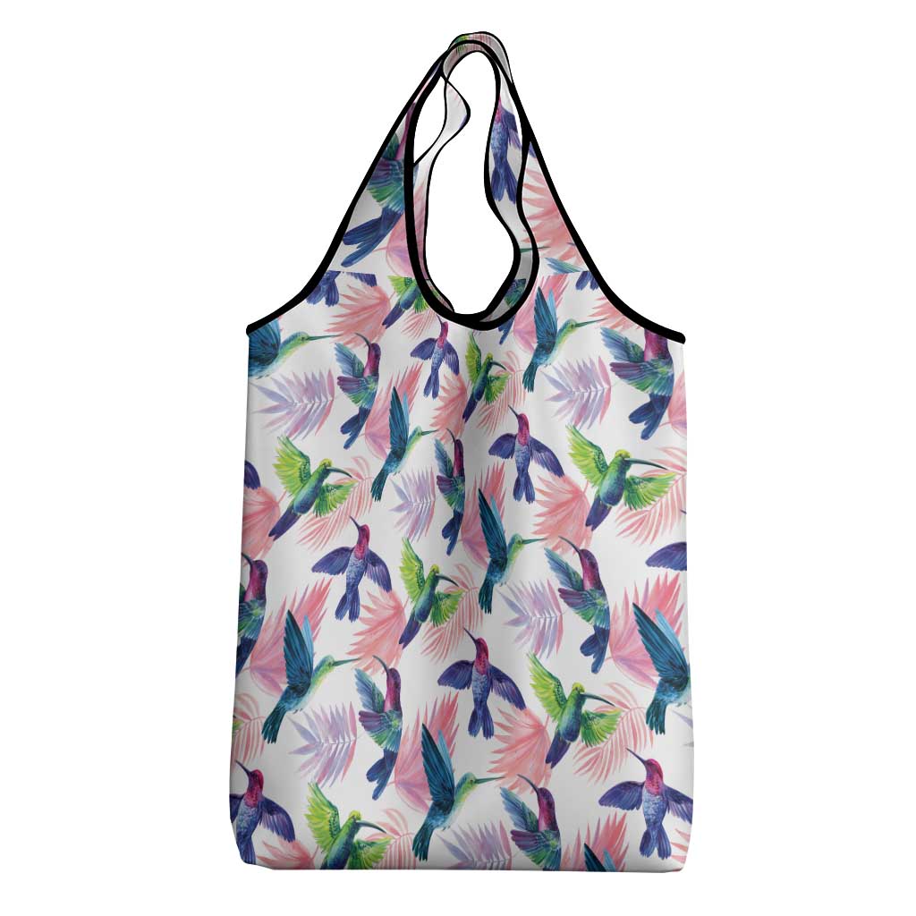 Hummingbirds Colorful Grocery Bag Unique Stylized - Wonder Print Shop
