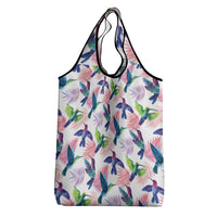 Hummingbirds Colorful Grocery Bag Unique Stylized - Wonder Print Shop