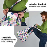 Hummingbirds Colorful Grocery Bag Unique Stylized - Wonder Print Shop