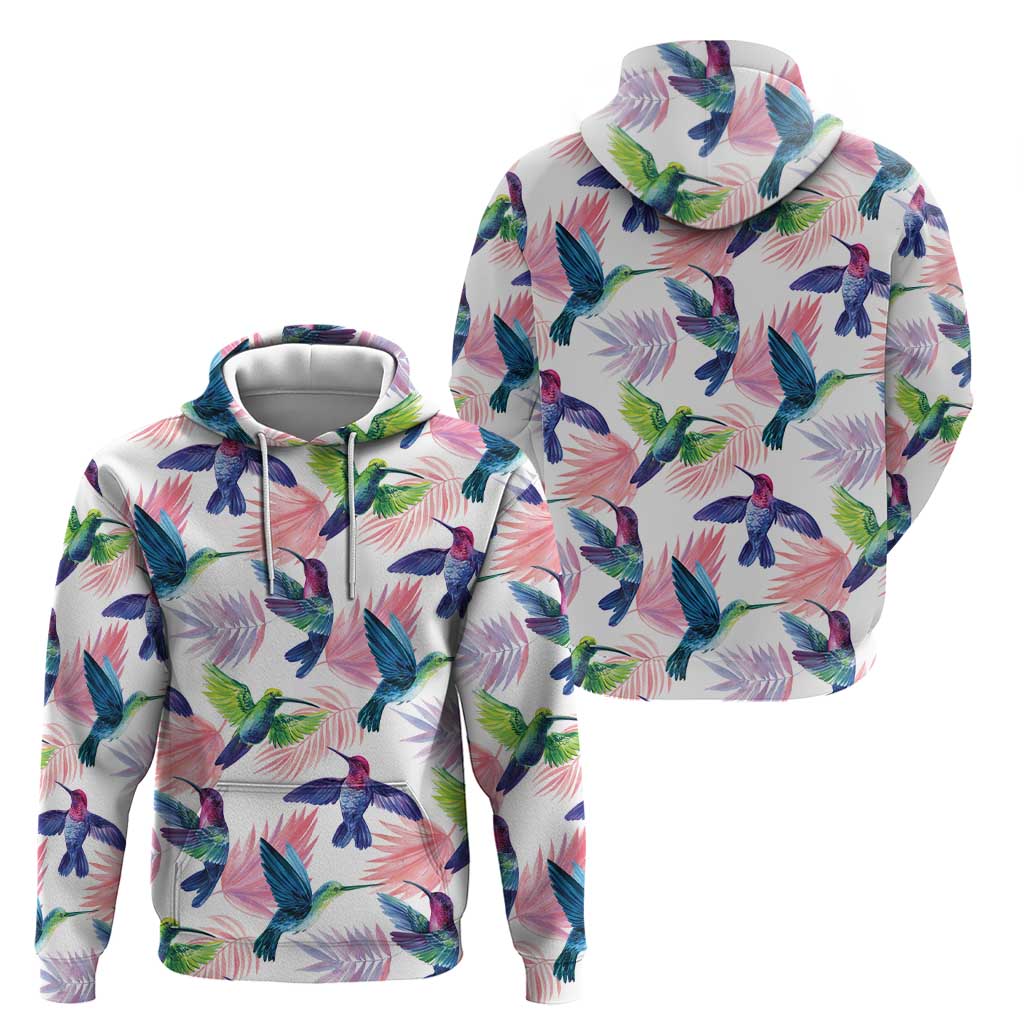 Hummingbirds Colorful Hoodie Unique Stylized - Wonder Print Shop