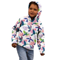 Hummingbirds Colorful Kid Hoodie Unique Stylized - Wonder Print Shop