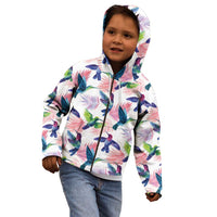 Hummingbirds Colorful Kid Hoodie Unique Stylized - Wonder Print Shop