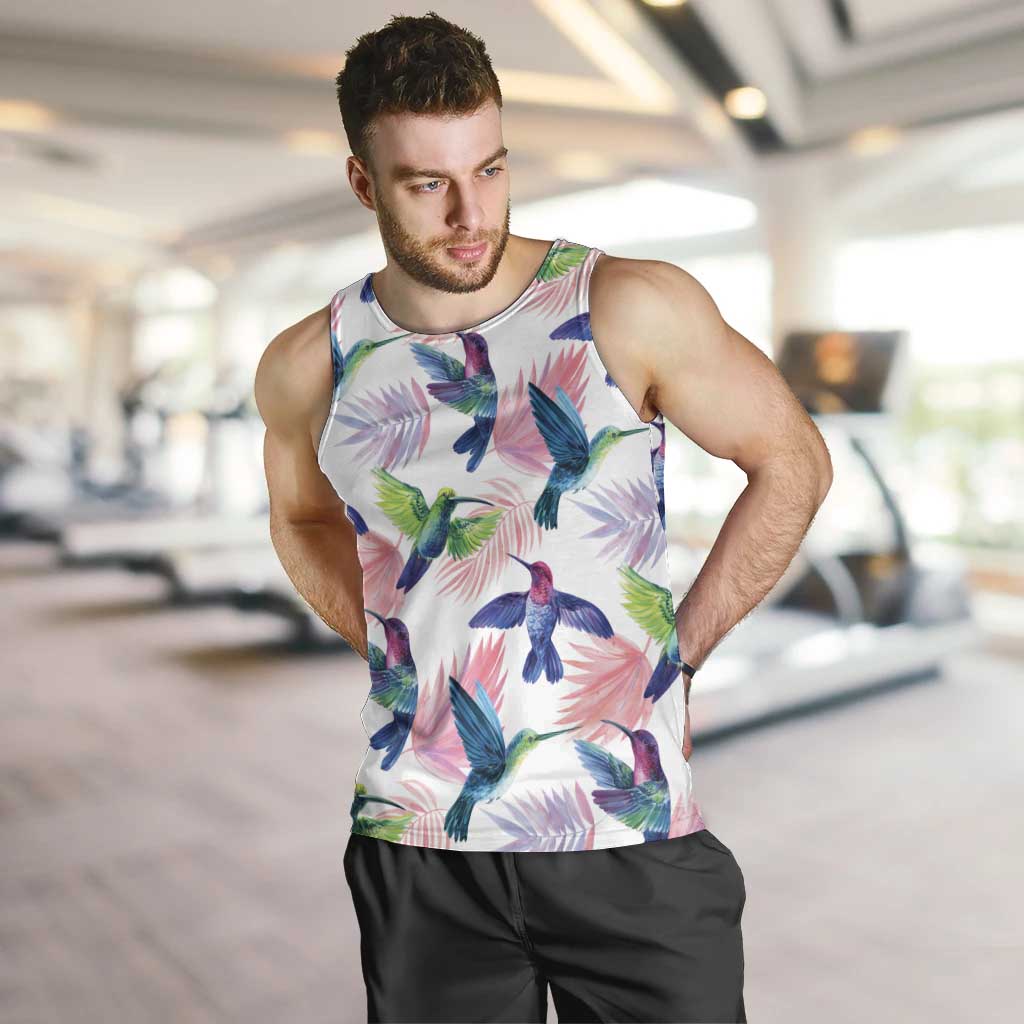 Hummingbirds Colorful Men Tank Top Unique Stylized - Wonder Print Shop