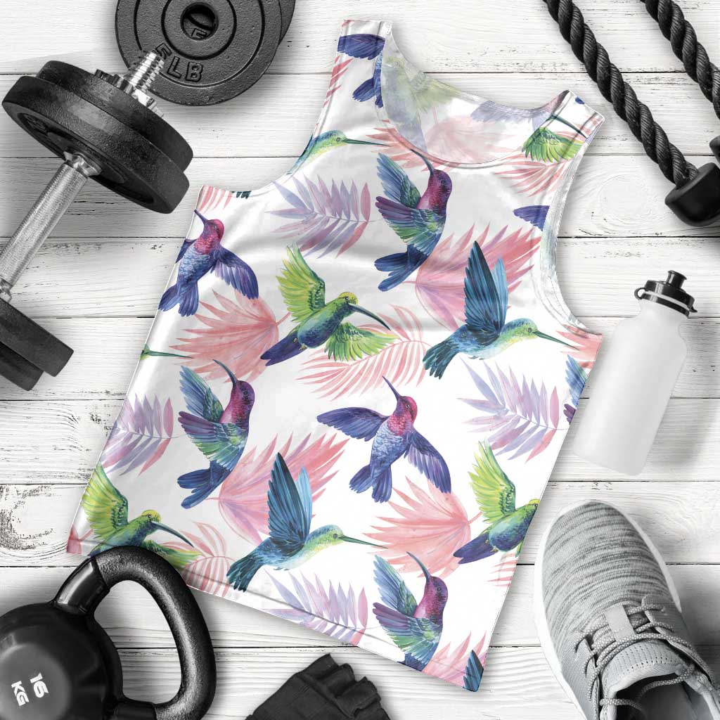 Hummingbirds Colorful Men Tank Top Unique Stylized - Wonder Print Shop