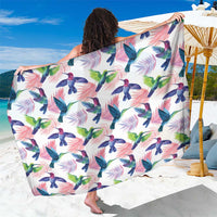 Hummingbirds Colorful Sarong Unique Stylized - Wonder Print Shop