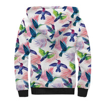Hummingbirds Colorful Sherpa Hoodie Unique Stylized - Wonder Print Shop