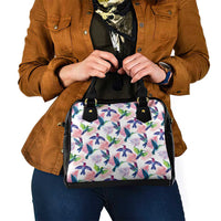 Hummingbirds Colorful Shoulder Handbag Unique Stylized - Wonder Print Shop