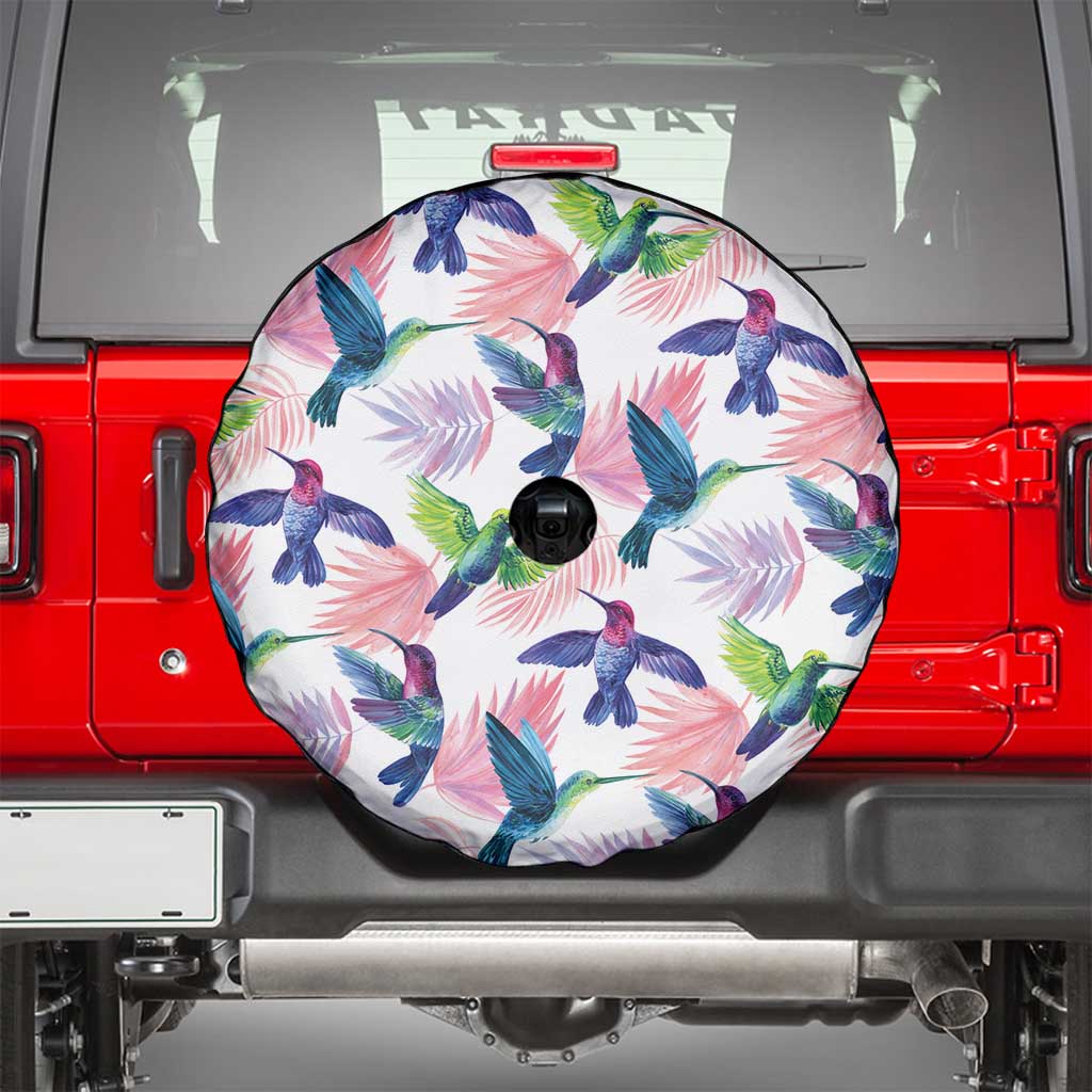 Hummingbirds Colorful Spare Tire Cover Unique Stylized - Wonder Print Shop