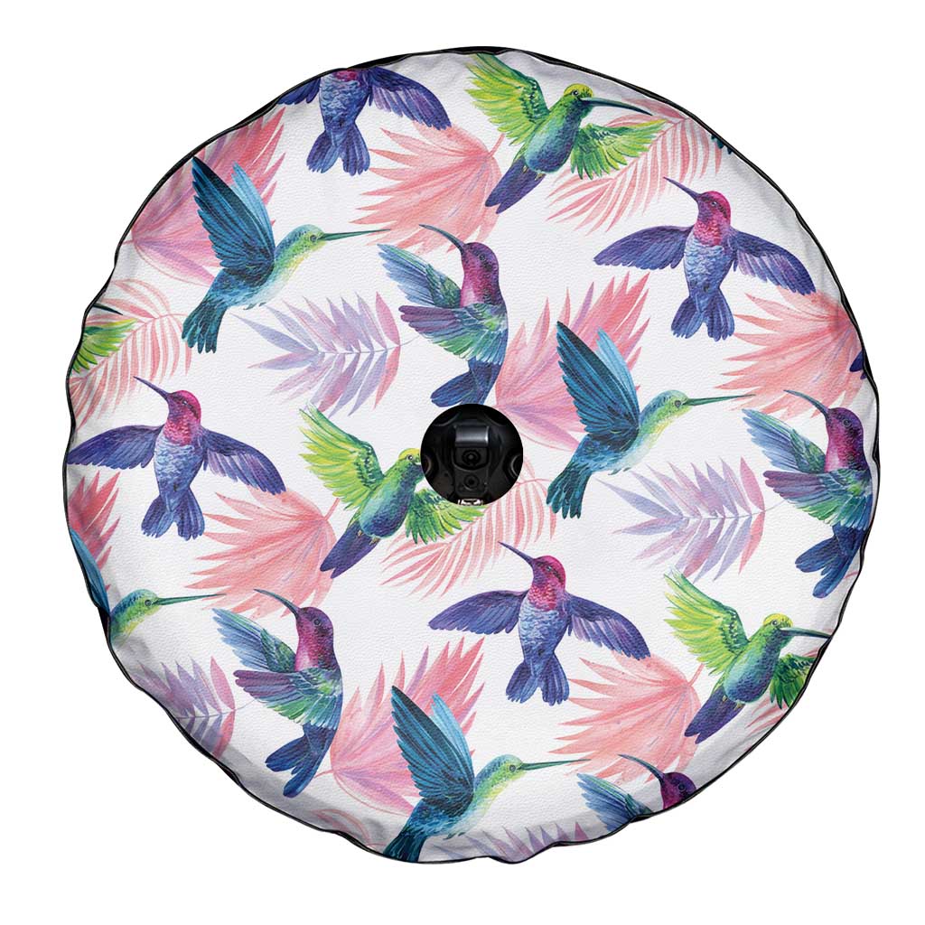 Hummingbirds Colorful Spare Tire Cover Unique Stylized - Wonder Print Shop