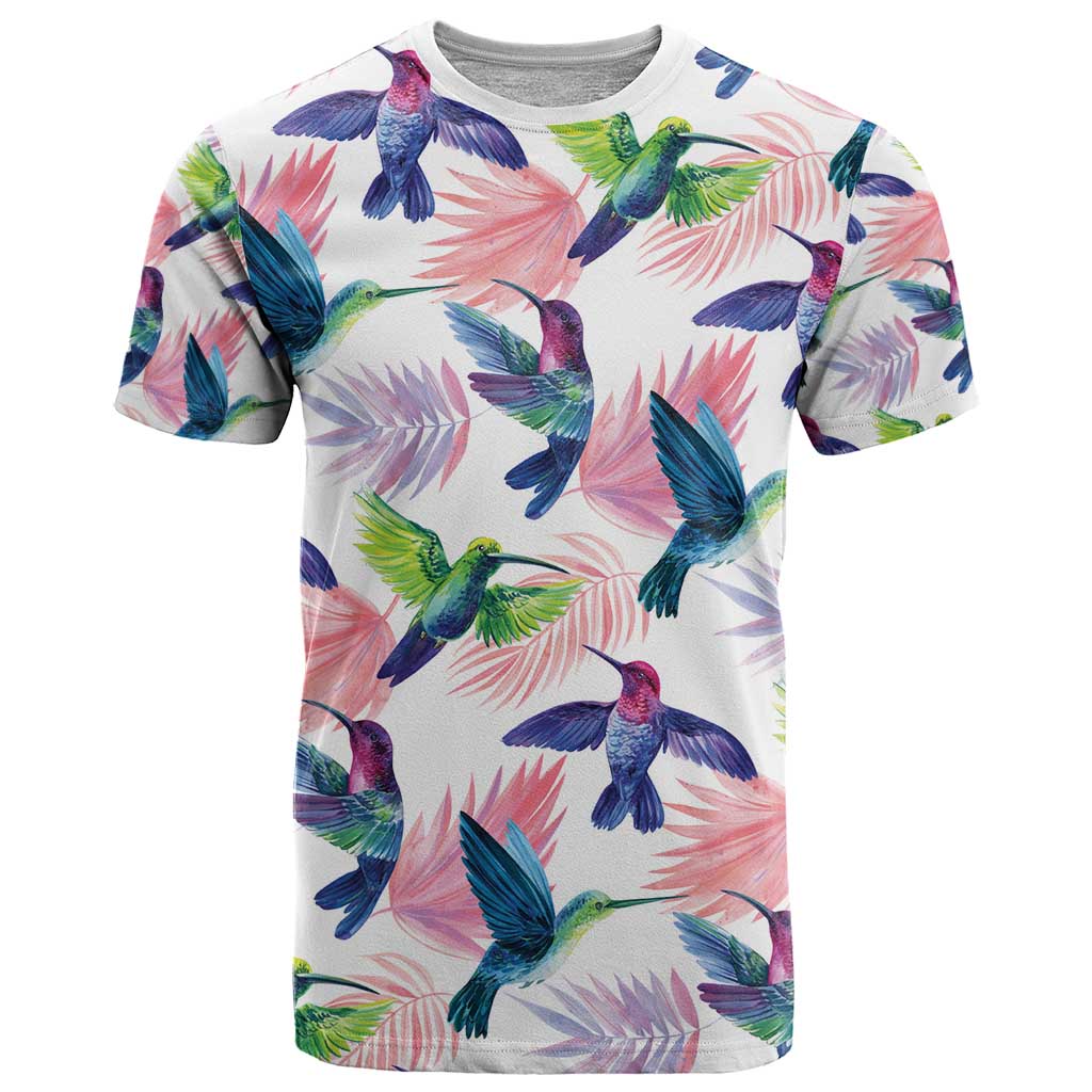 Hummingbirds Colorful T Shirt Unique Stylized - Wonder Print Shop