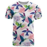 Hummingbirds Colorful T Shirt Unique Stylized - Wonder Print Shop
