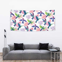 Hummingbirds Colorful Tapestry Unique Stylized - Wonder Print Shop