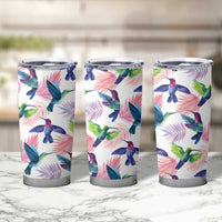 Hummingbirds Colorful Tumbler Cup Unique Stylized - Wonder Print Shop