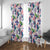 Hummingbirds Colorful Window Curtain Unique Stylized - Wonder Print Shop