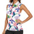 Hummingbirds Colorful Women Sleeveless Polo Shirt Unique Stylized - Wonder Print Shop