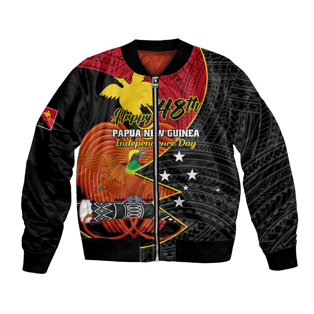 Papua New Guinea Independence Day Bomber Jacket Happy PNG 48th Anniversary - Wonder Print Shop