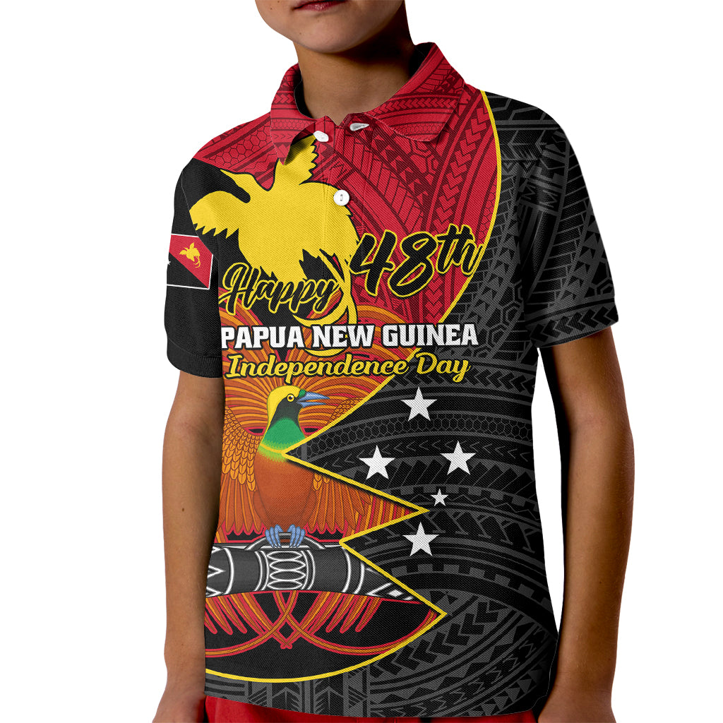 Papua New Guinea Independence Day Kid Polo Shirt Happy PNG 48th Anniversary - Wonder Print Shop