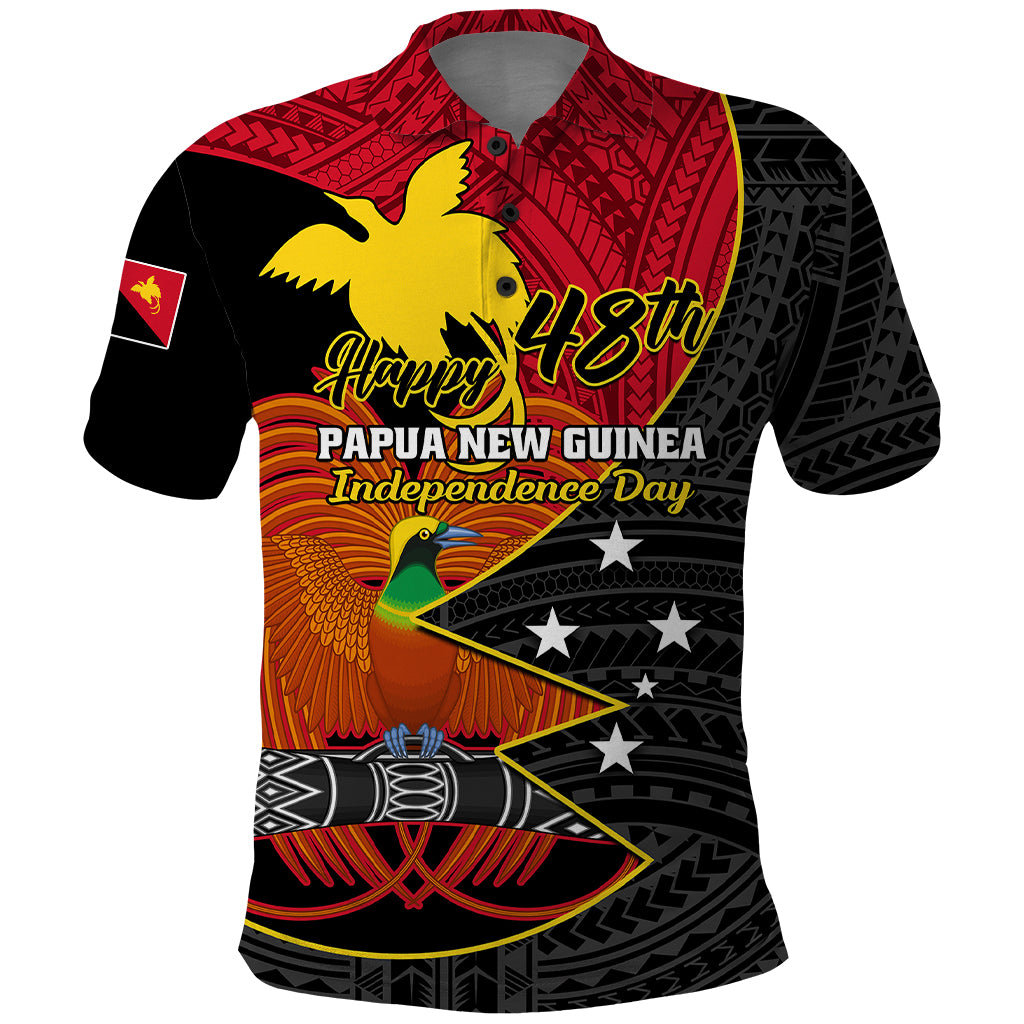 Papua New Guinea Independence Day Polo Shirt Happy PNG 48th Anniversary - Wonder Print Shop