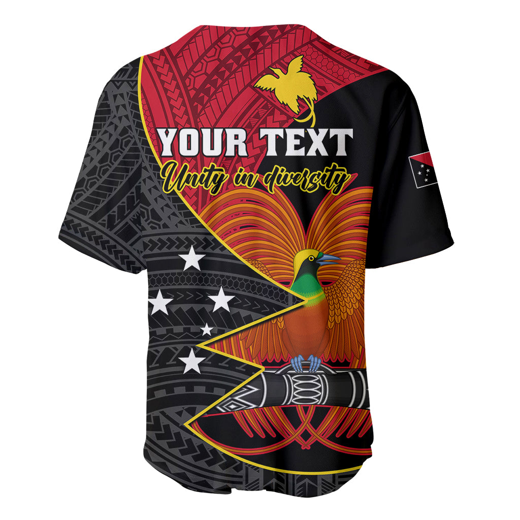 Personalised Papua New Guinea Independence Day Baseball Jersey Happy PNG 48th Anniversary - Wonder Print Shop