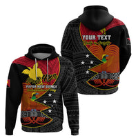 Personalised Papua New Guinea Independence Day Hoodie Happy PNG 48th Anniversary - Wonder Print Shop
