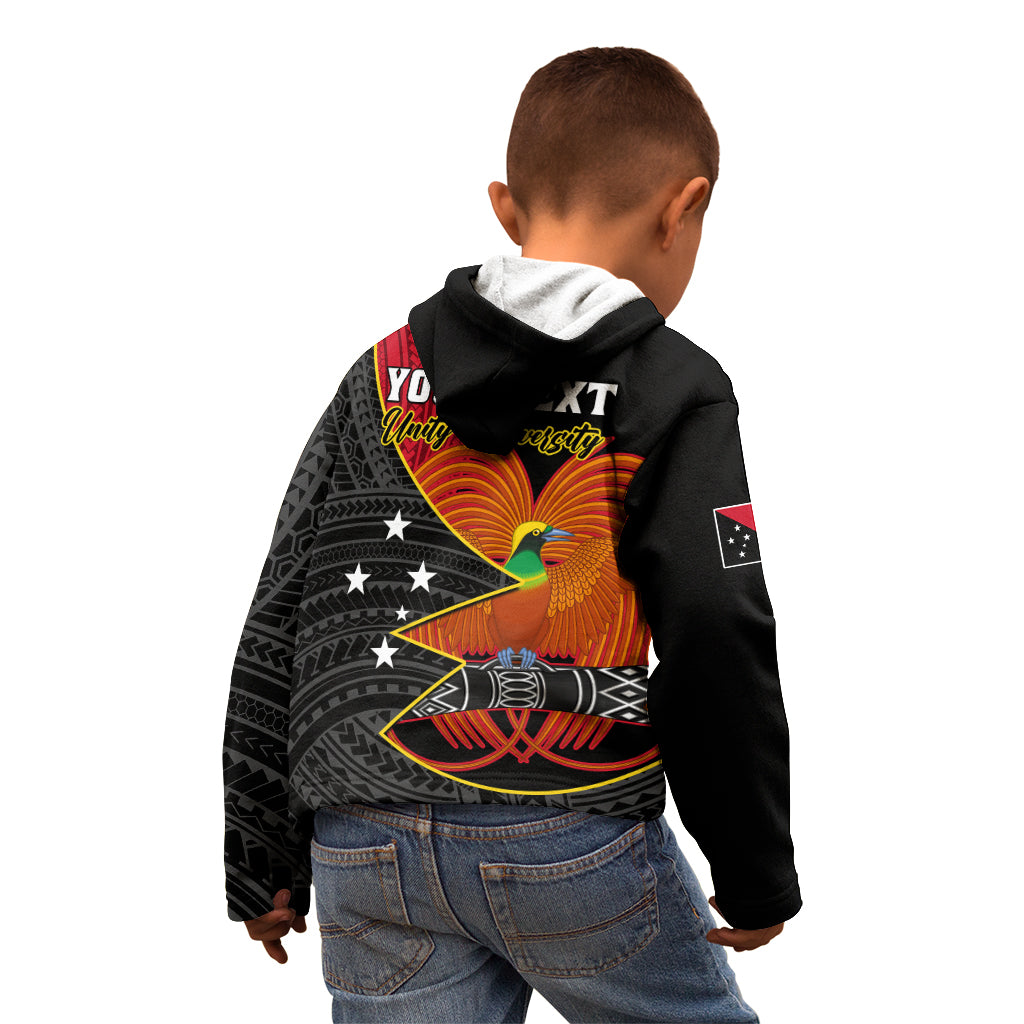 Personalised Papua New Guinea Independence Day Kid Hoodie Happy PNG 48th Anniversary - Wonder Print Shop
