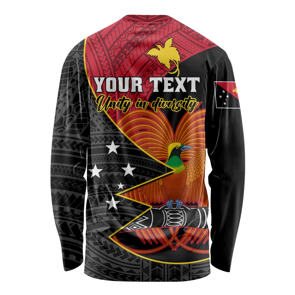 Personalised Papua New Guinea Independence Day Long Sleeve Shirt Happy PNG 48th Anniversary LT01