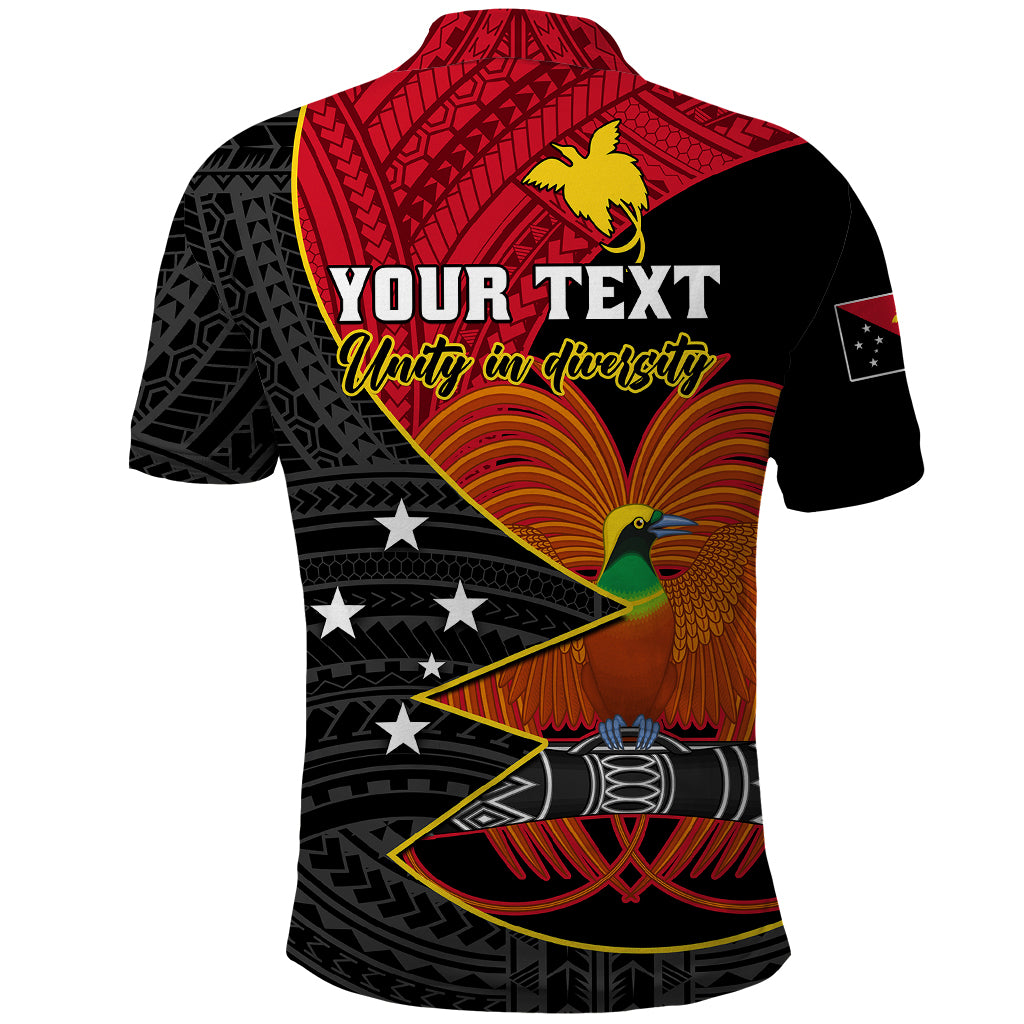 Personalised Papua New Guinea Independence Day Polo Shirt Happy PNG 48th Anniversary - Wonder Print Shop