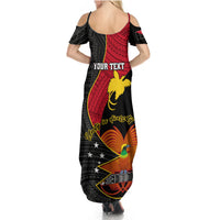 Personalised Papua New Guinea Independence Day Summer Maxi Dress Happy PNG 48th Anniversary - Wonder Print Shop