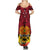 Papua New Guinea Summer Maxi Dress Bird Of Paradise Mix Polynesian Pattern - Wonder Print Shop