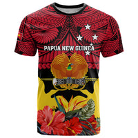 Papua New Guinea T Shirt Bird Of Paradise Mix Polynesian Pattern - Wonder Print Shop