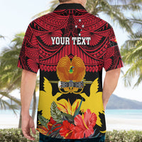 Personalised Papua New Guinea Hawaiian Shirt Bird Of Paradise Mix Polynesian Pattern - Wonder Print Shop