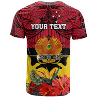 Personalised Papua New Guinea T Shirt Bird Of Paradise Mix Polynesian Pattern - Wonder Print Shop