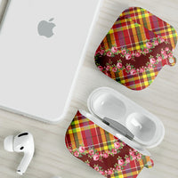Happy Jounen Kweyol AirPods Case Madras Pattern Roses Stylized