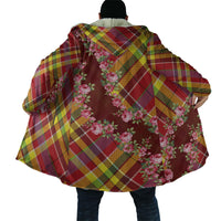 Happy Jounen Kweyol Cloak Madras Pattern Roses Stylized