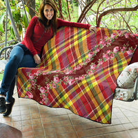 Happy Jounen Kweyol Quilt Madras Pattern Roses Stylized