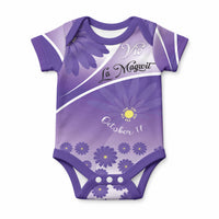 Personalised Saint Lucia La Magewit Baby Onesie La Marguerite Flower