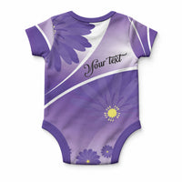 Personalised Saint Lucia La Magewit Baby Onesie La Marguerite Flower
