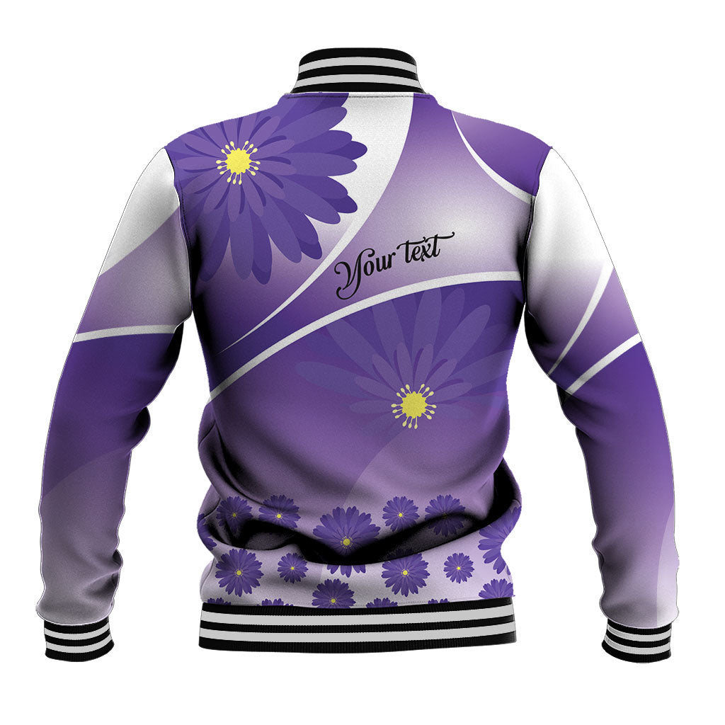 Personalised Saint Lucia La Magewit Baseball Jacket La Marguerite Flower