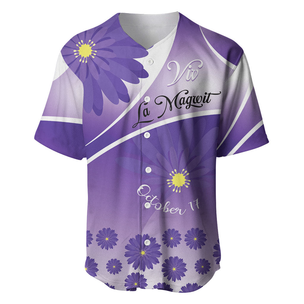 Personalised Saint Lucia La Magewit Baseball Jersey La Marguerite Flower