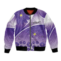 Personalised Saint Lucia La Magewit Bomber Jacket La Marguerite Flower