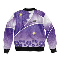 Personalised Saint Lucia La Magewit Bomber Jacket La Marguerite Flower