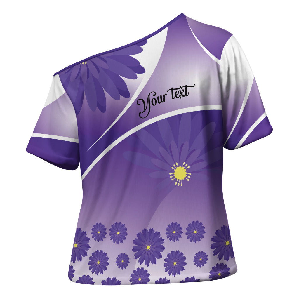 Personalised Saint Lucia La Magewit Cross Shoulder Shirt La Marguerite Flower