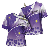 Personalised Saint Lucia La Magewit Cross Shoulder Shirt La Marguerite Flower