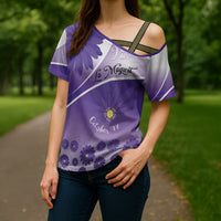 Personalised Saint Lucia La Magewit Cross Shoulder Shirt La Marguerite Flower