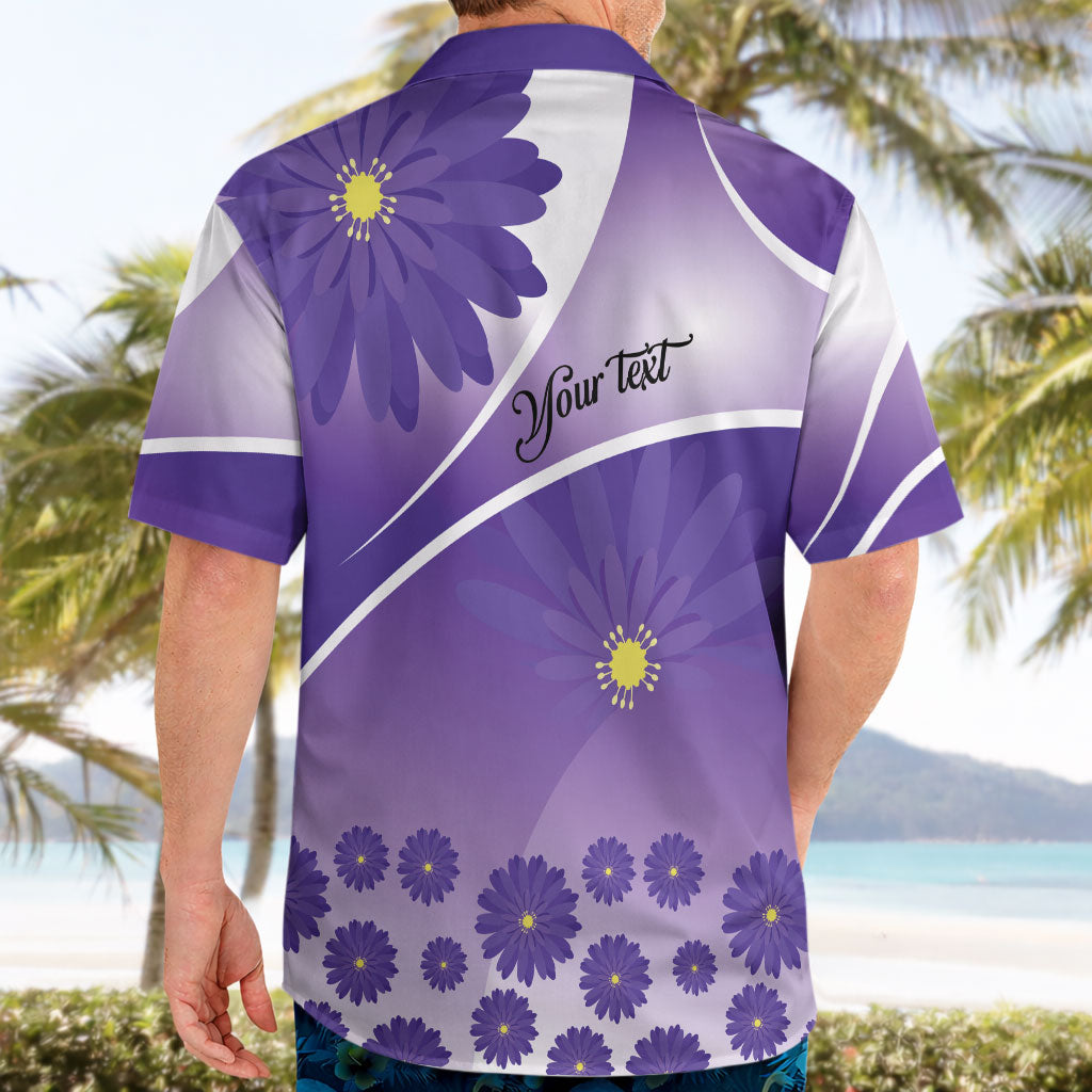 Personalised Saint Lucia La Magewit Hawaiian Shirt La Marguerite Flower