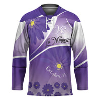 Personalised Saint Lucia La Magewit Hockey Jersey La Marguerite Flower