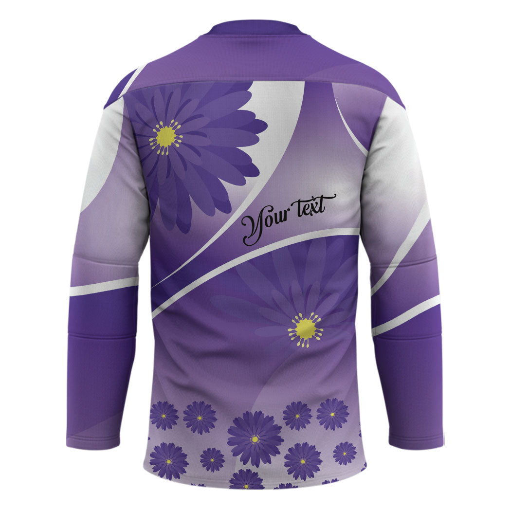 Personalised Saint Lucia La Magewit Hockey Jersey La Marguerite Flower