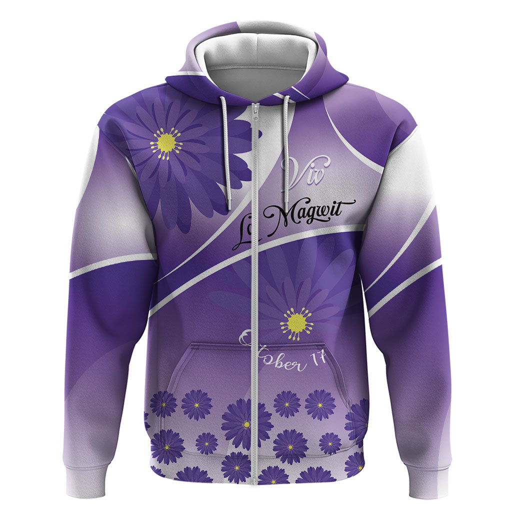 Personalised Saint Lucia La Magewit Hoodie La Marguerite Flower